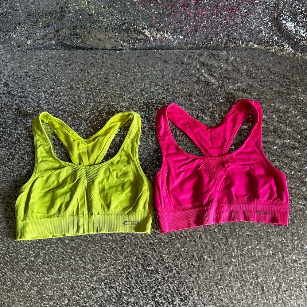 Bundle of 2 CHAMPIONS Non-Padded Racerback Sports Bra For Women Size Small - Picture 2 of 16